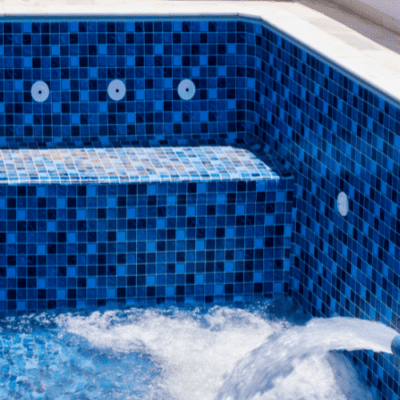 filling a swimming pool with water