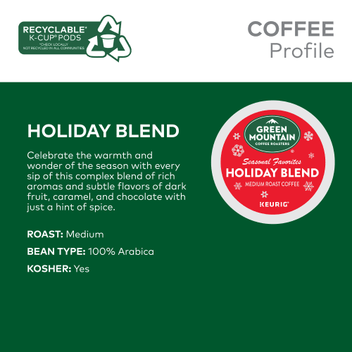 green mountain holiday blend kcups tast description