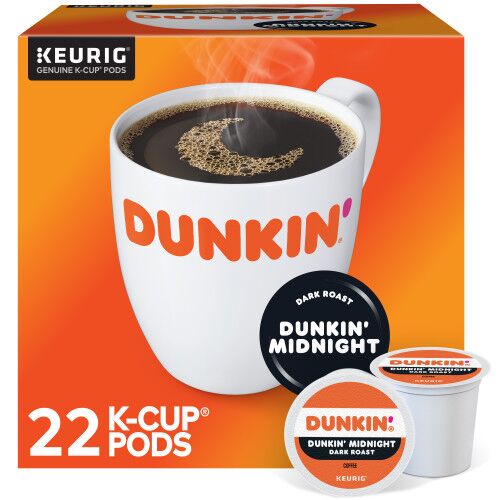 dunkin midnight kcups 22 ct box