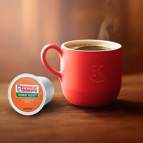 dunkin decaf kcups with mug