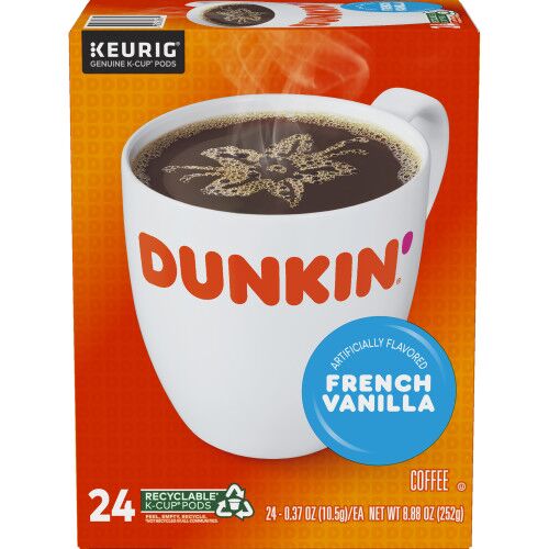 dunkin french vanilla kcups box of 24