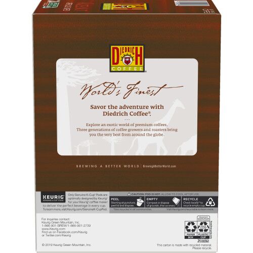 diedrich hazelnut kcup coffee box side
