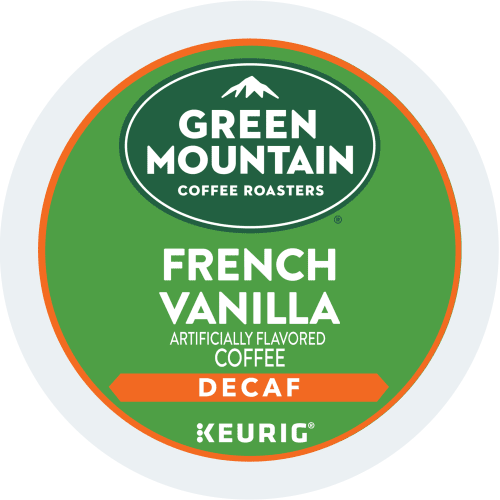 Green Mountain french vanilla decaf kcups lid