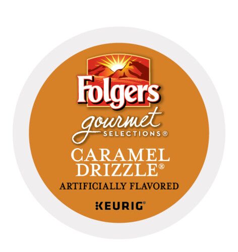 folgers caramel drizzle kcups lid