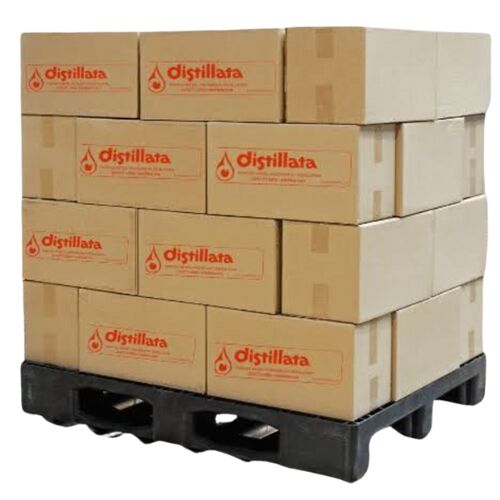 Pallet of distilled water bottles