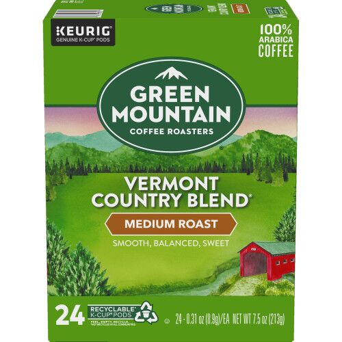 Green Mountain Vermont Country Blend kcups box of 24