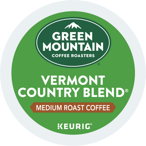 Green Mountain Vermont Country Blend kcups lid