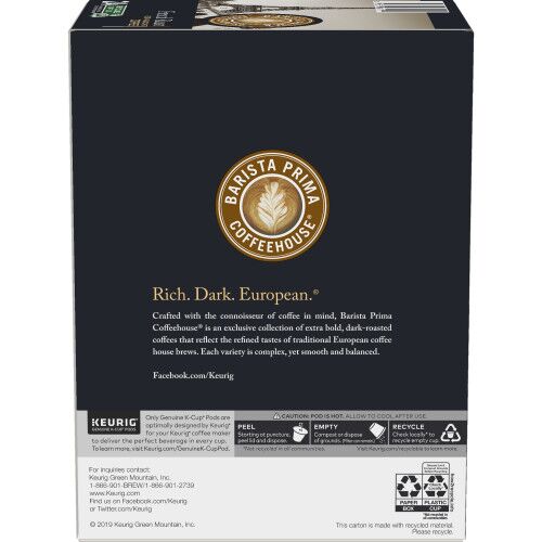 barista prima coffee house french roast kcups box side 2