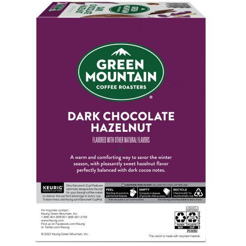 dark chocolate hazelnut box side