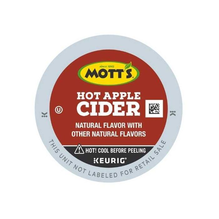 motts apple cider kcups lid