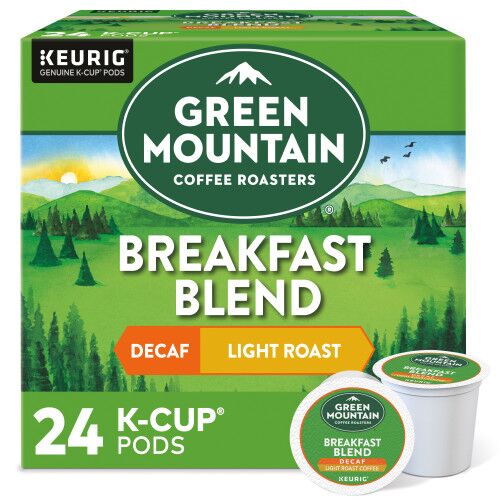 Green Mountain decaf Vermont Country Blend kcups box of 24