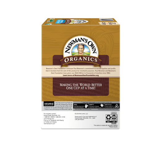 newmans own organic kcups box side