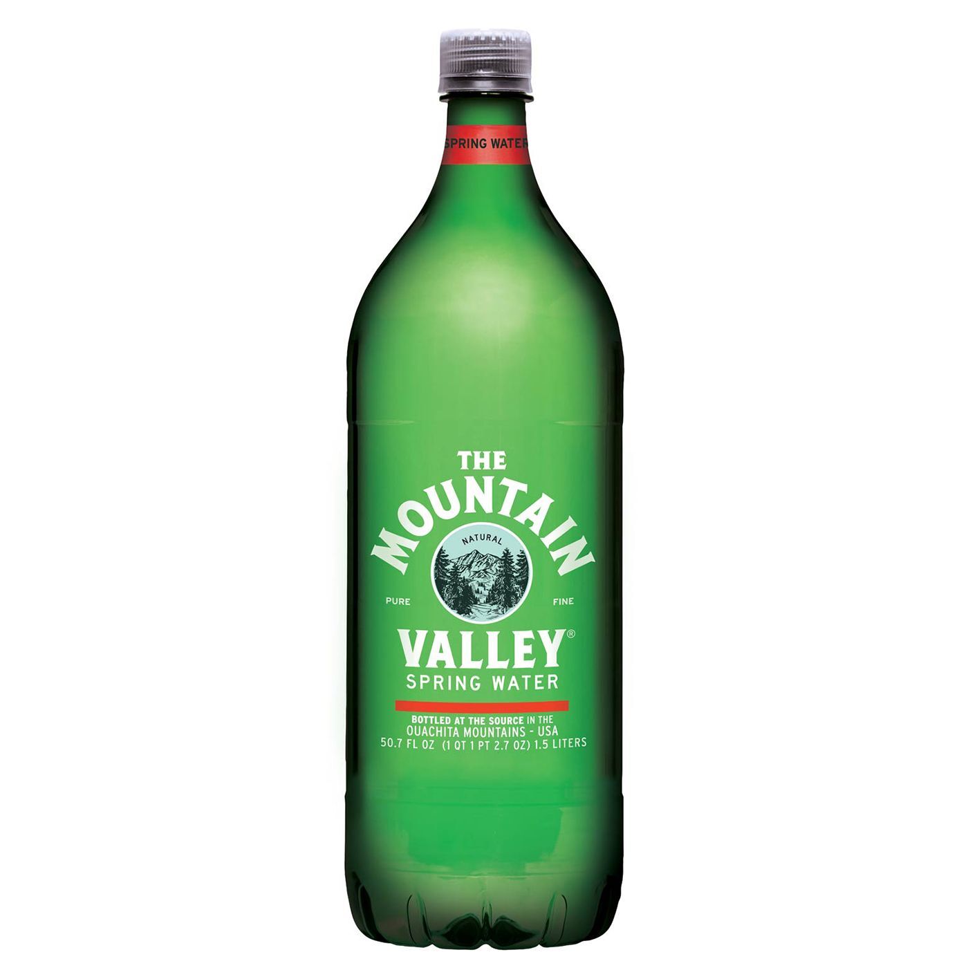 Mountain Valley Spring Water in 1.5 liter plastic bottles
