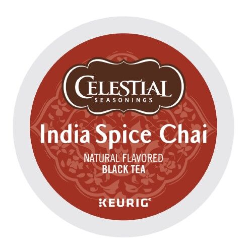 celestial seasoning india spice chai tea kcups lid